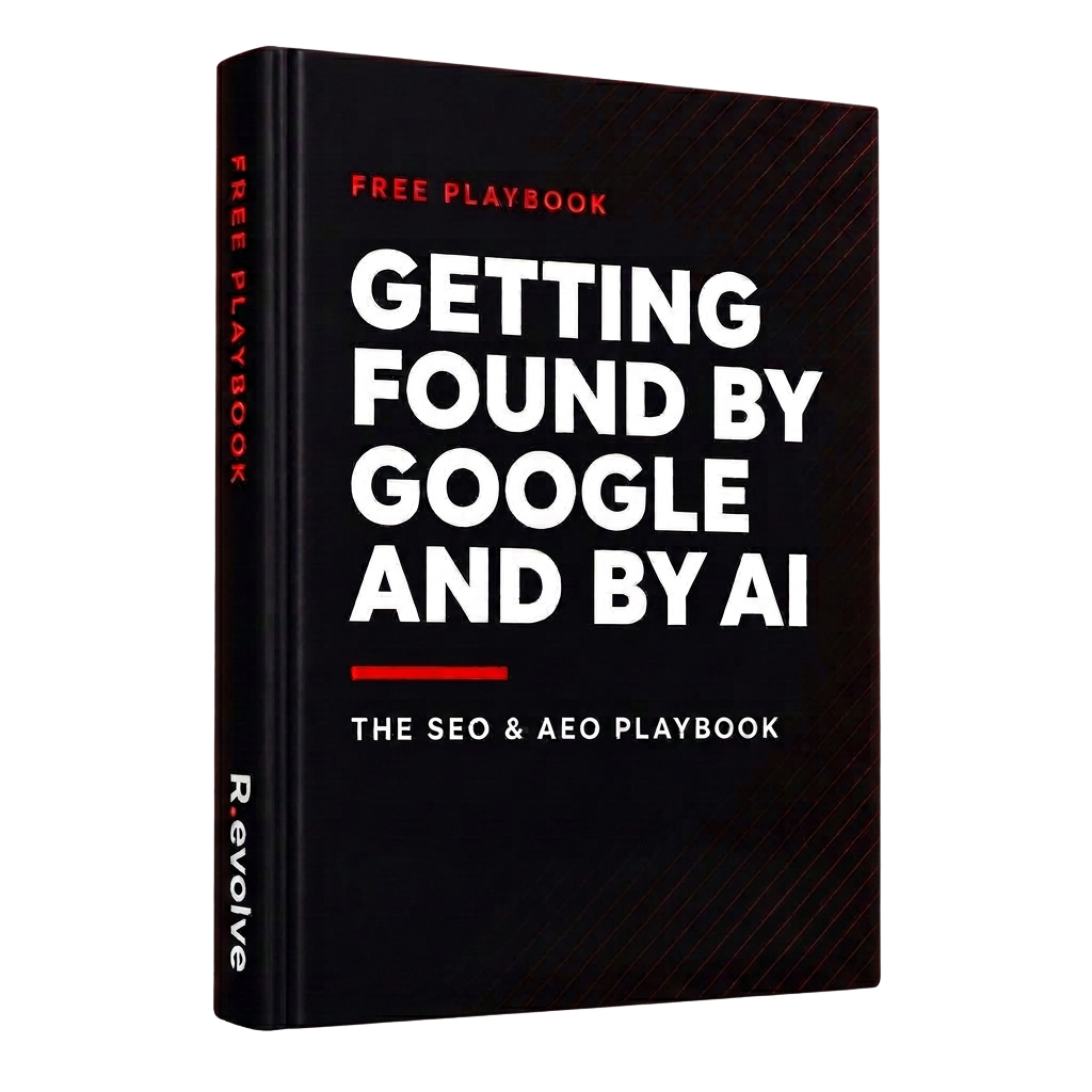 Cover of the free Revolve guide: Mastering Modern Search: The SEO Playbook